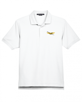 Men's NFO Wings & Hook Devon & Jones White Golf Shirt